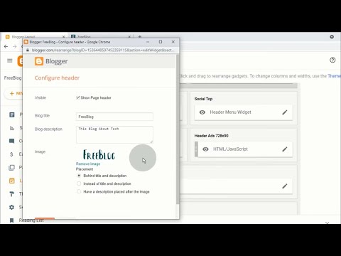 How To Change Logo on Blogger / BlogSpot.com