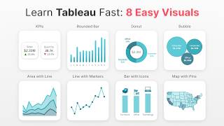Learn Tableau Fast: 8 Easy Visuals