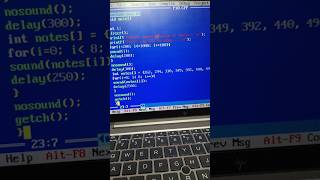Unique Sounds In TURBO C #coding #clanguage #python #viral