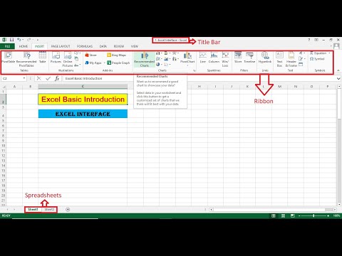 Basics Introduction - Excel Interface Tutorial (Urdu/Hindi)