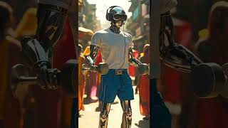 robot doing exercises #robotics #aiart #indiantech