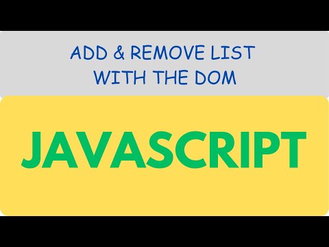 HOW TO ADD & REMOVE RECORD LIST IN DOM JAVASCRIPT | Simple Projects for Beginners #JavaScript #DOM