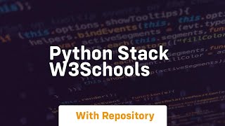python stack w3schools