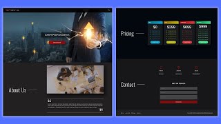 Create A Complete Business or Agency Website Design Using  HTML CSS JavaScript Tutorial