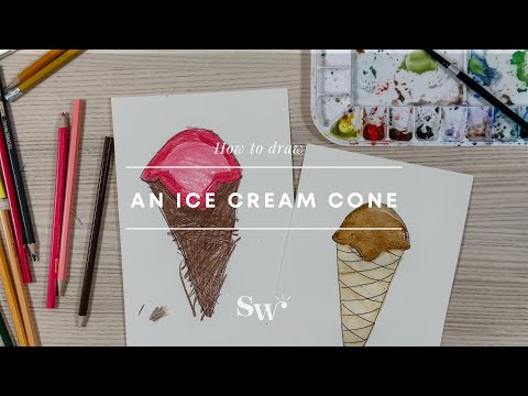 How to Draw An Ice Cream Cone | Lesson 11