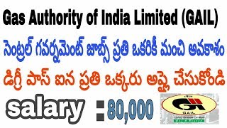 central government jobs 2019 telugu || govt jobs 2019 || Gas Authority of India Limited
