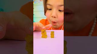 🎉 Watch Gummy Bears Change In This Sweet Experiment! #shorts #funforkids