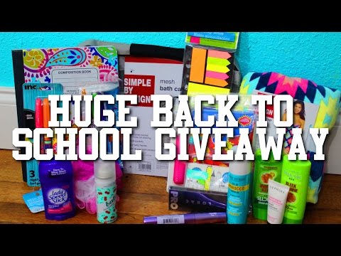 HUGE Back To School 2015 INTERNATIONAL GIVEAWAY! School Supplies, Beauty & More! (CLOSED)