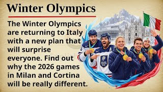 Winter Olympics ❄️⛷️🏅 || Learn English Through Story Level 2 || Graded Reader 🎧