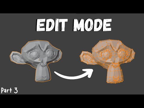 Learn The BASICS of the *EDIT MODE* in Blender | Part 3 Of Blender Animation Tutorial Series