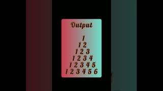 #117 C language tutorial👨‍🏫📓 C pattern programs#shorts #coding