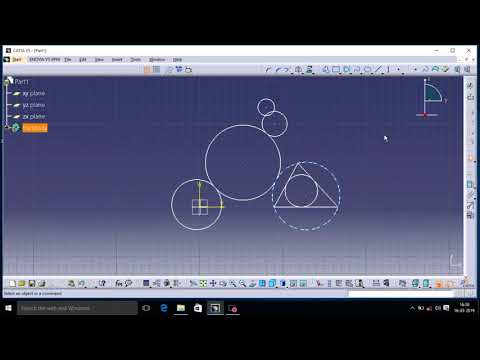 CREATE GEOMETRY:- CIRCLES  IN CATIA