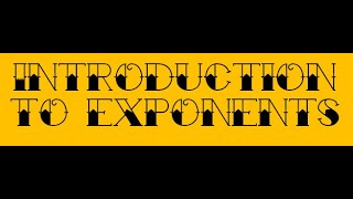 Introduction to Exponents #exponent
