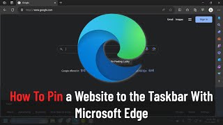 How To Pin a Website to the Taskbar With Microsoft Edge (Guide)