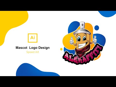 Mascot Logo Design speed art Tutorial in Adobe Illustrator