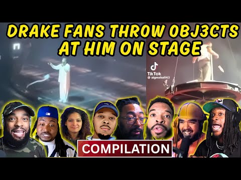 Drake Fans Thr0w To!let Tissue and 0bjects At Him On Stage | Reaction Compilation