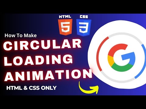 Circle Page Loading Animation using HTML CSS Only Project for Beginners Practice #html #css