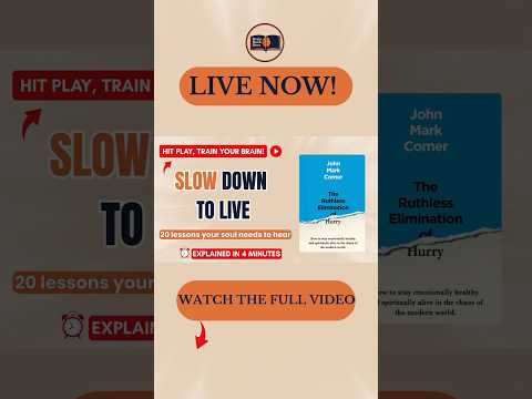 Why being constantly busy, is stealing your peace. #booklessons #theruthlesseliminationofhurry