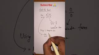 How to find limit using L Hospital Rule #maths