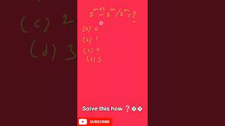 Solve this how ❓🤔 #shortsfeed #exponents #maths  #exponenttricks #trending #viralshorts #viral video
