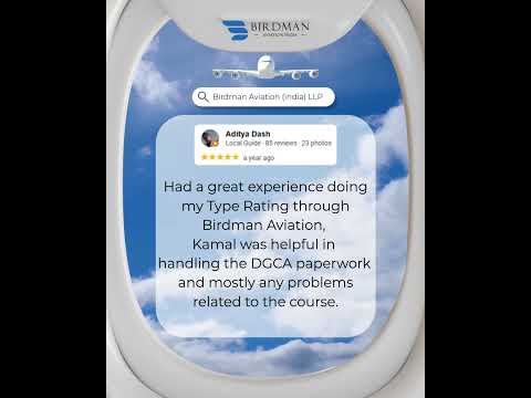 #Testimonial #SuccessStory by Pilot Aditya Dash #BirdmanAviationIndia