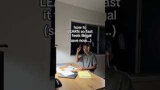 🚨 LEARN so fast it feels ILLEGAL (read comments)