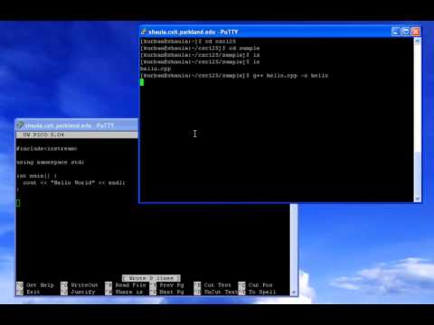 compiling on linux with putty