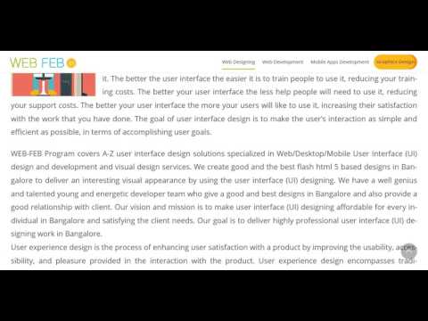 User Interface Design | User Interface Designing in Bangalore