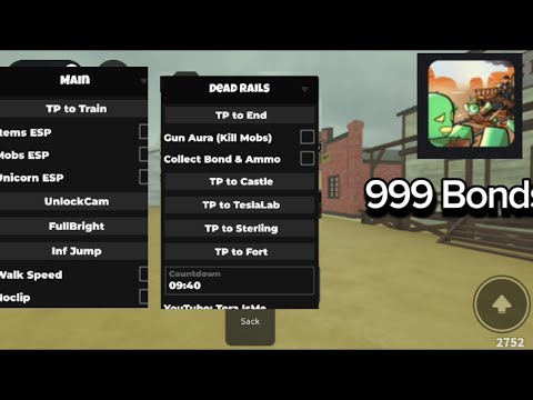 Dead Rails Script🔥|Tp To End,Tp To TeslaLab,Tp To Sterling,Tp To Fort💯