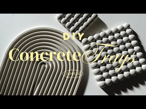 Aesthetic Cement DIY | DIY Concrete Decor Ideas | Concrete tray | easy Aesthetic cement diy