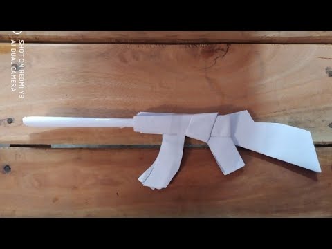 How to make a paper AK 47 || VALIANT V