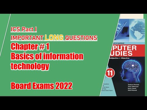 Important LONG questions of ICS part 1 computer Chapter # 1 2022 | SS World - board exams 2022