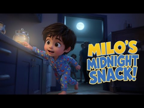🌙 Milo’s Midnight Snack|Kids story time|Moral story  