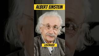 Albert Einstein in 1955 colorized ❤️ What would you say to him?