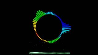 S06 Top HD Combined Audio Spectrum Waveform Effect with line Bar black Screen Effect
