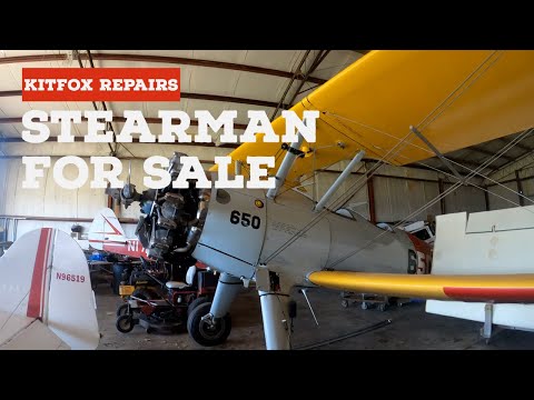 1942 Stearman For Sale-Update on Lenny Fox Repairs