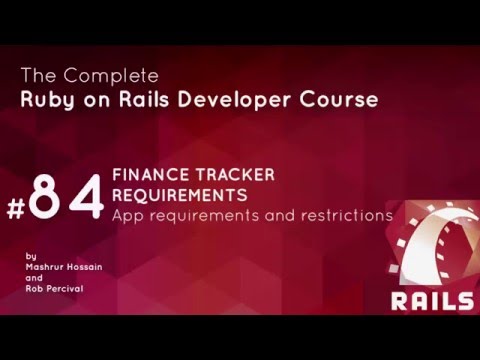 Ruby on Rails - Finance tracker app requirements 20