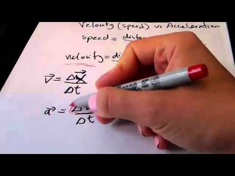 Physics Question: The difference between speed, velocity, and acceleration