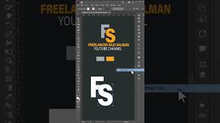 Logo design in illustrator | Letter Logo #designtutorials #shorts