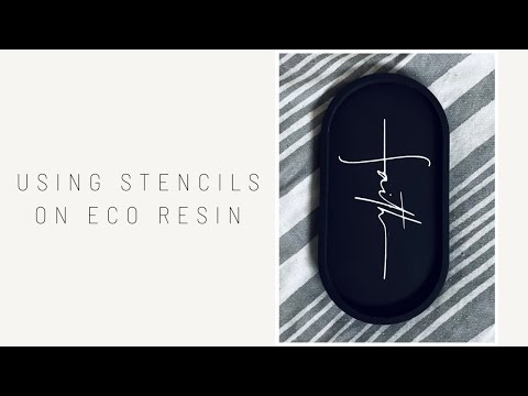 Trying Out Vinyl Stencils On Eco Resin