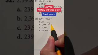 ASVAB AFQT Math Knowledge answer: 32