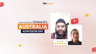 Student Feedback for UniSearch's Australia Admission Day