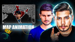 Map Animation Like @dhruvrathee in Alight Motion