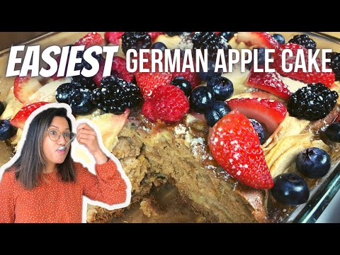 Easiest Apple Cake! Apfelkuchen Recipe | How to Make German Apple Cake