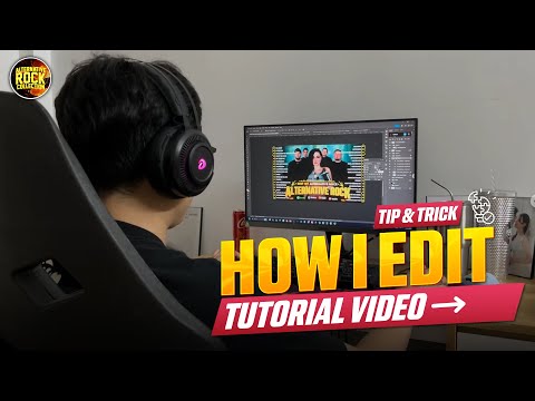How to Design a Bold Alternative Rock Playlist Thumbnail | Photoshop Tutorial