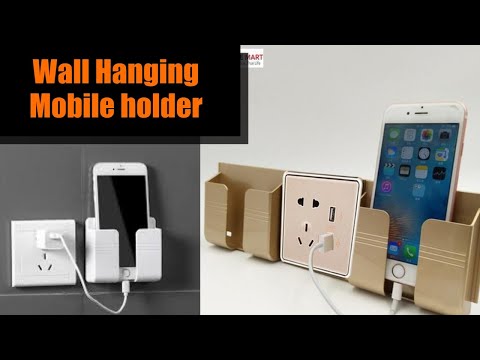 How to Make Wall Hanging Mobile holder | Mobile Charging Wall Stand | DIY Mobile Holder