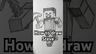 How to draw Steve from Minecraft! Easy! #art #minecraft #drawing