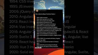 🤯 Programmers: My Understanding Of Web Dev History:😂😂😂 #funny #ai #memes #trending #programming