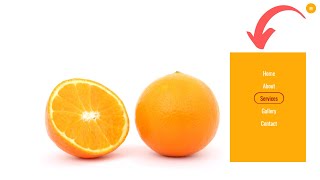 Responsive Hamburger Menu Using HTML CSS | Smooth Animation