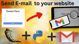 Email Sending Project Using Flask Python with SMTP server |  Connect Website Email Address to Gmail